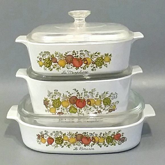 Corning Ware Other - Corning Ware Spice of Life Vintage Bakeware Set
